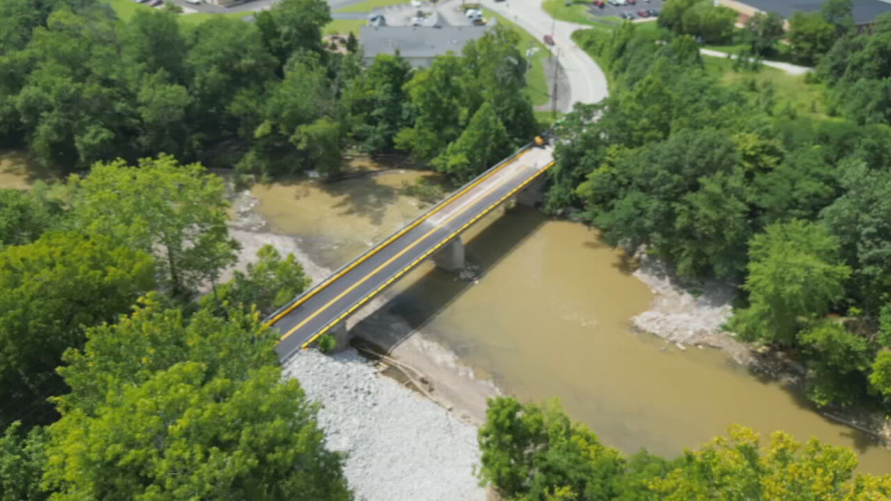 Blackiston Mill Road Bridge paving drone 7-22-25